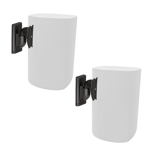 Sanus Speaker Wall Mounts for Bookshelf Speakers up to 10lbs - pair, black