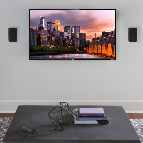 Sanus Speaker Wall Mounts for Bookshelf Speakers up to 10lbs - pair, black