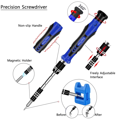 140 Pcs of Precision Computer Screwdriver Set Repair Tool Kit for Small Electronics Computers, PC, Laptop iPhone Phone MacBook