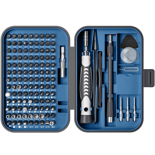 130 in 1 Precision Screwdriver Set with 120 Bits Upgraded DIY Repair Tool Kit Magnetic Screwdriver Kit Mini Built-in Box for Electronics iPhone Jewel