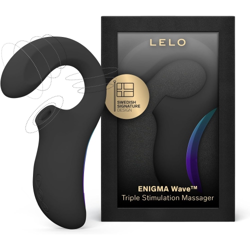 LELO ENIGMA Wave Triple Stimulation Vibrator for Women - Black