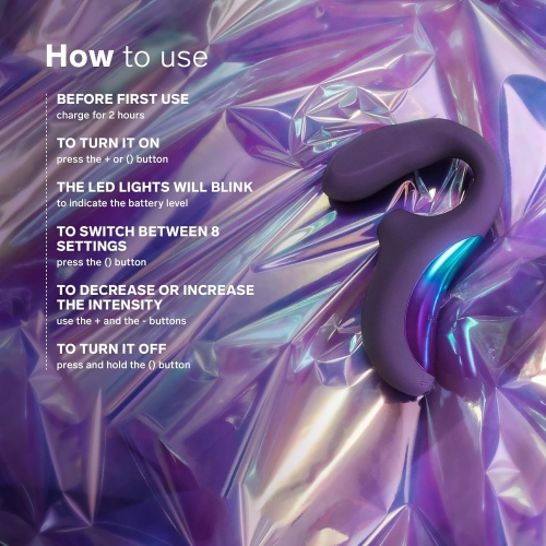 Vibrateur triple stimulation ENIGMA Wave de LELO pour femme - violet cyber