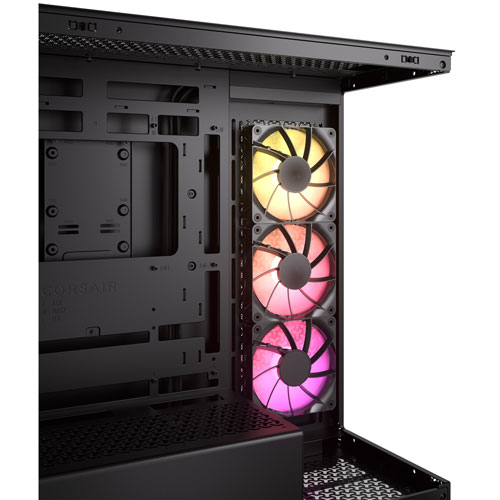 Corsair 3500X ARGB Mid-Tower ATX Computer Case - Black