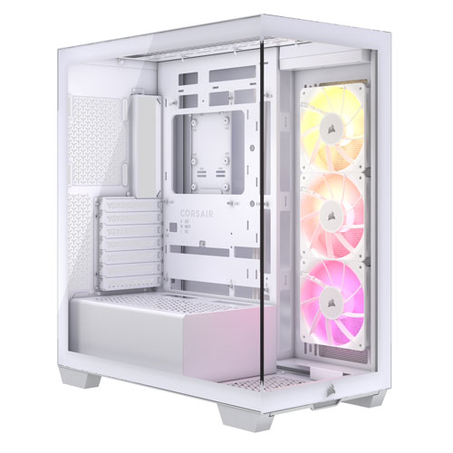 Tour d'ordinateur mi-hauteur ATX 3500X ARGB de Corsair - Blanc