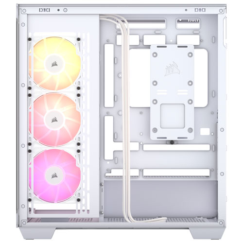 Tour d'ordinateur mi-hauteur ATX 3500X ARGB de Corsair - Blanc