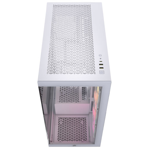 Tour d'ordinateur mi-hauteur ATX 3500X ARGB de Corsair - Blanc