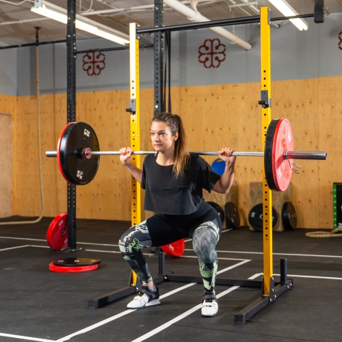 Plaque de poids de pare-chocs olympique PRISP - plaque de caoutchouc pour haltère olympique de 2 pouces avec insert en acier ; paires, ensembles et