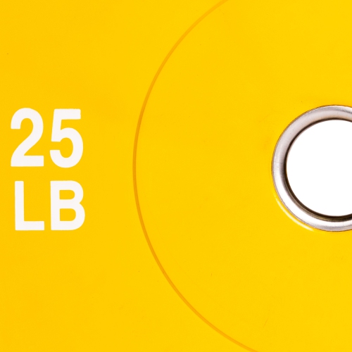 PRISP Olympic Bumper Weight Plate - Rubber Plate for 2 Inch Olympic Barbell with Steel Insert; Pairs, Sets and Single Plates Available