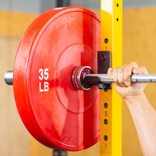 PRISP Olympic Bumper Weight Plate - Rubber Plate for 2 Inch Olympic Barbell with Steel Insert; Pairs, Sets and Single Plates Available