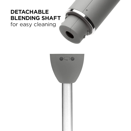 Chefman Immersion 300W Hand Blender with Stainless Steel Blades, Powerful Electric Ice Crushing 2-speed Control Handheld Food Mixer, Purées,