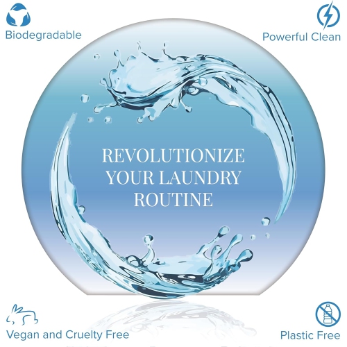 Pursonic Natural Laundry Detergent Sheets ,Eco Friendly– Fresh Linen Scent, 30 Sheets