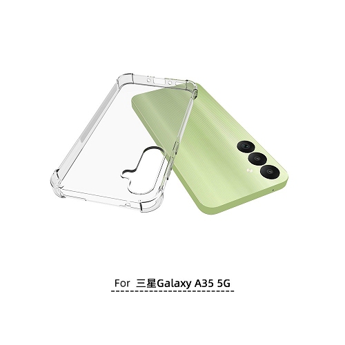 TopSave – Étui en TPU souple pour Galaxy A35 5G 6,6 po de Samsung, protecteur de coin supplémentaire, transparent