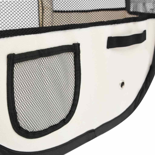 vidaXL Foldable Dog Playpen with Carrying Bag Blue 145x145x61 cm