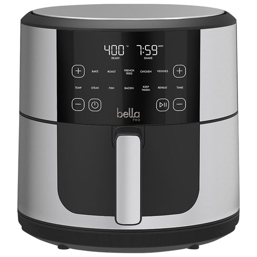 Bella Pro SmartCrisp Digital Air Fyer 8Qt Stainless Steel Only at Best Buy