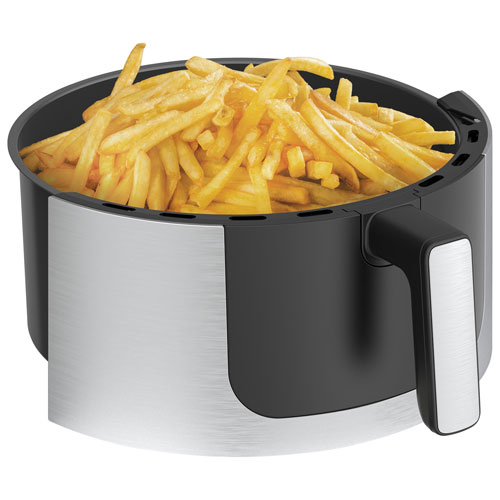 Friteuse à air chaud numérique Pro SmartCrisp de Bella avec céramique EverGood - 7,6 l (8 pte) - Acier inoxydable - Exclusivité de Best Buy