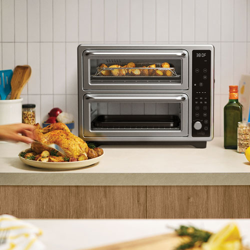Four double avec convection, friture à air chaud et sonde Pro Duo de Bella - 0,85 pi³/24 l - Acier inoxydable - Exclusivité de Best Buy