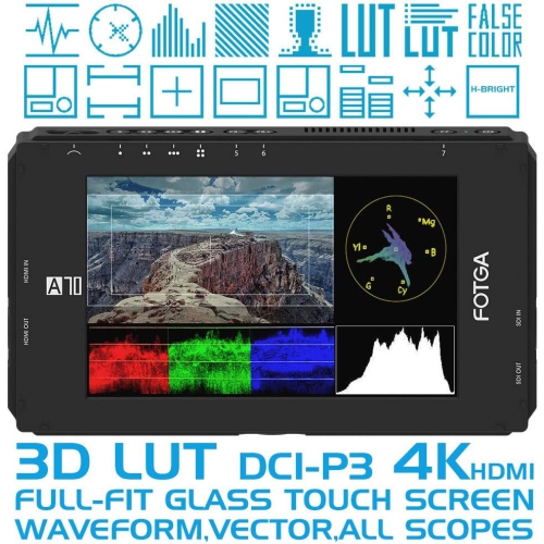 Open Box - Fotga A70TL 7 Inch FHD IPS Video On-Camera Touch Screen Field Monitor