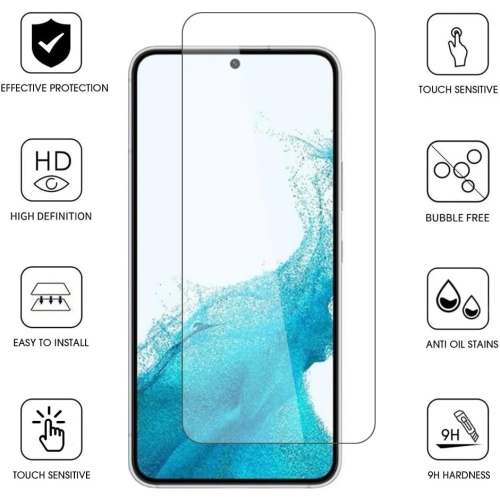 TopSave [1 pièces] verre trempé « PLAT », dureté 9H, compatible avec les étuis pour Samsung Galaxy A35 5G 6,6 »