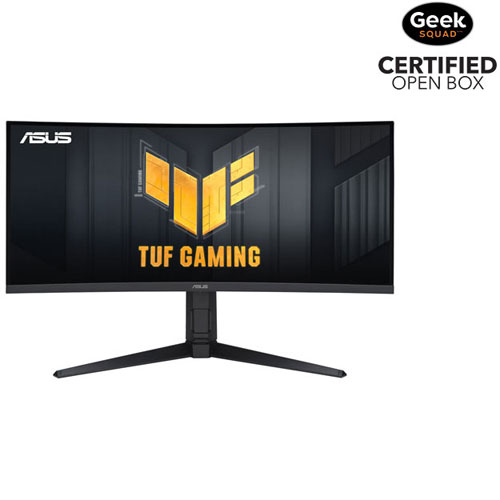 Open Box - ASUS TUF 34" QHD 180Hz 1ms GTG Curved VA LED FreeSync Gaming Monitor