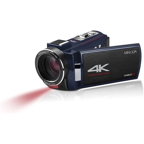 Minolta MN4K25NV 4K Ultra HD 30 MP Night Vision Camcorder
