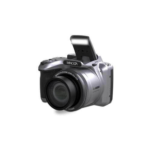 MINOLTA  20 Mega Pixels 40X Optical Zoom Digital Camera With 1080P Fhd Video In Silver