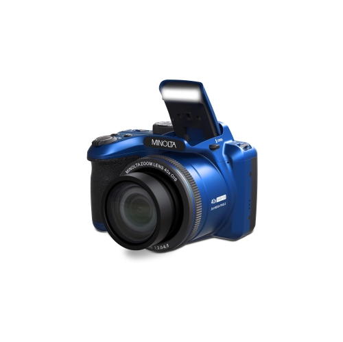 MINOLTA  20 Mega Pixels 40X Optical Zoom Digital Camera With 1080P Fhd Video In Blue