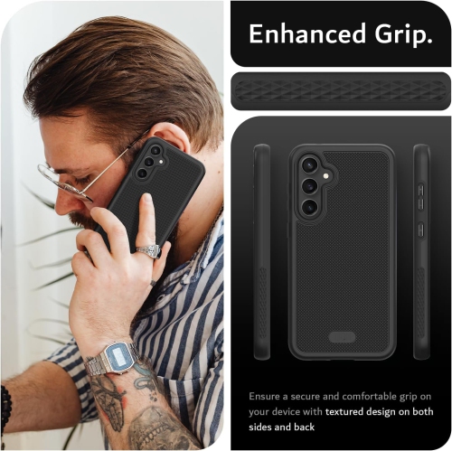 TUDIA MergeGrip Samsung Galaxy S23 FE Case Military Grade - Matte Black