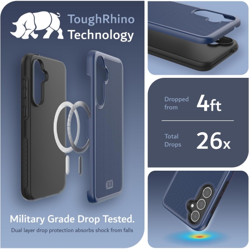 TUDIA MergeGrip Samsung Galaxy S23 FE Case Magsafe Compatible - Indigo Blue