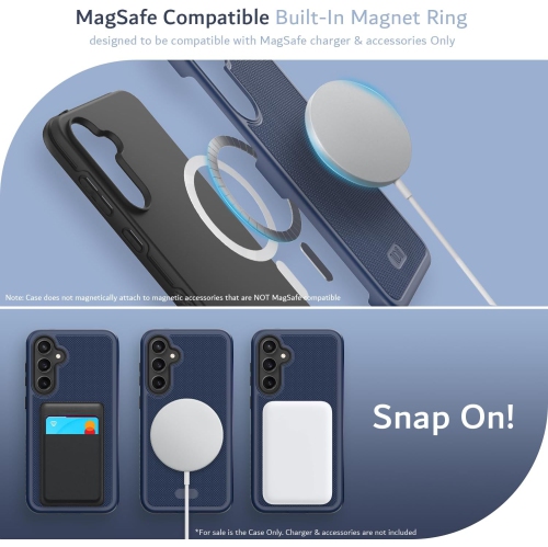 TUDIA MergeGrip Samsung Galaxy S23 FE Case Magsafe Compatible - Indigo Blue