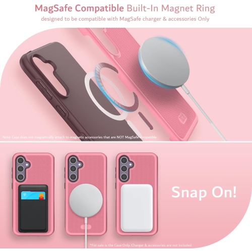 TUDIA MergeGrip Samsung Galaxy S23 FE Case Magsafe Compatible - Smokey Pink