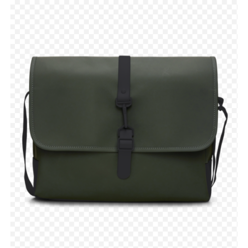 RAINS Messenger Bag - Green, Waterproof, Fits 16" Laptop