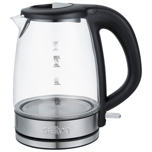 Salton Electric Kettle - 1.7L - Glass - Only at Best Buy