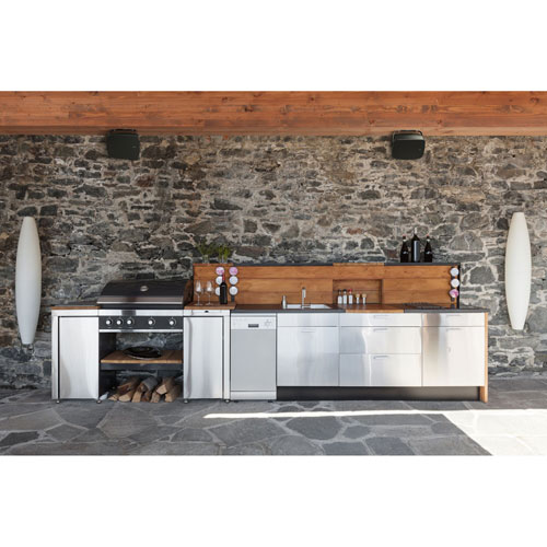 Système de haut-parleurs à 5 voies résistant aux intempéries 260 W RSM-525 de - Paire - Noir