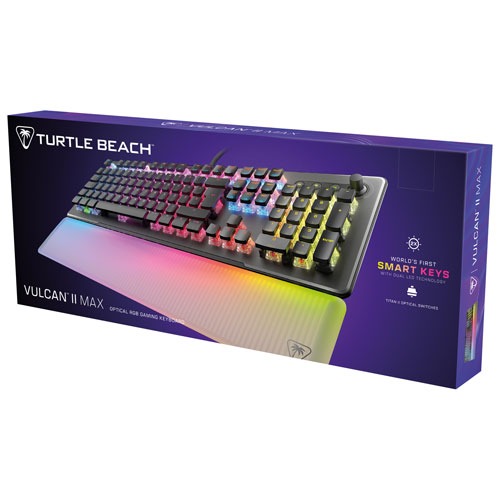 Clavier de jeu pleine grandeur à touches mécaniques optiques rétroéclairées Red Vulcan II Max de Turtle Beach - Exclusivité de Best Buy