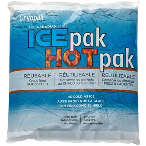 Cryopak - Pack of 6 IcePak/HotPak, Hot or Cold Use, Non-Toxic, BPA Free