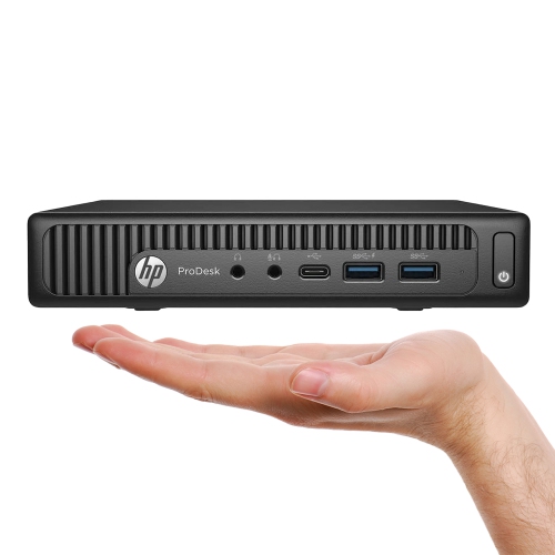 Refurbished - HP Computer ProDesk 600 G2 Mini Windows 10 Pro Business Desktop Tiny PC | Intel Core i3 6100T Processor | 8GB DDR4 RAM | 256GB M.2 NVMe