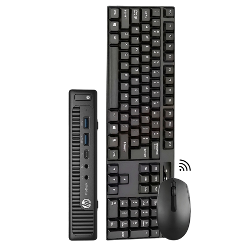 Refurbished - HP Computer ProDesk 600 G2 Mini Windows 10 Pro Business Desktop Tiny PC | Intel Core i3 6100T Processor | 8GB DDR4 RAM | 256GB M.2 NVMe