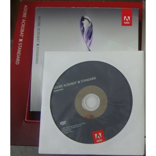 ADOBE Acrobat X Standard Windows 10/8/7 DVD-ROM