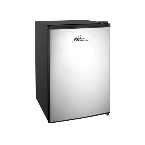 ROYAL SOVEREIGN  Compact Refrigerator, 4.5 Cubic Feet, Stainless Steel Look