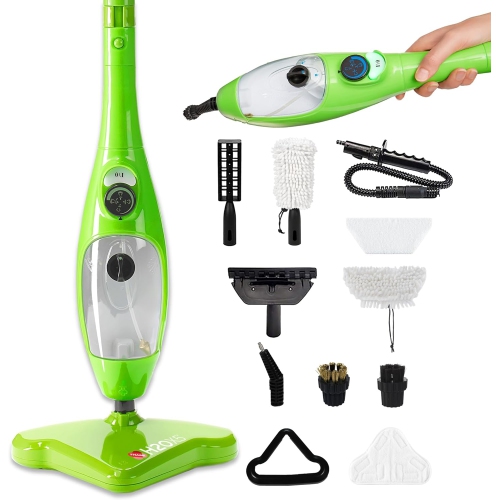 H2O X5 Steam Mop and Handheld Steam Cleaner For Cleaning Hardwood and Kitchen Tile Floors, Grout Cleaner, Upholstery Cleaner and Carpets