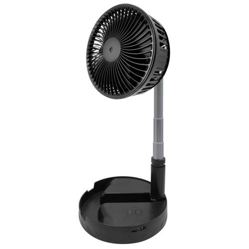 Ventilateur de bureau et de plancher portatif à 4 vitesses avec chargeur portable USB-C de Royal Sovereign