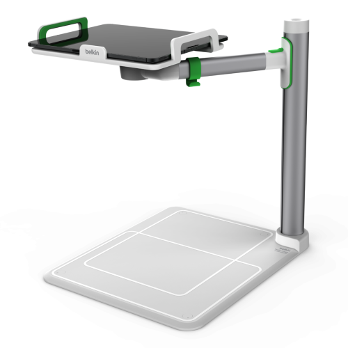 Support de projecteur portatif de 12,6 po de Belkin pour iPad Pro - Gris, vert, blanc