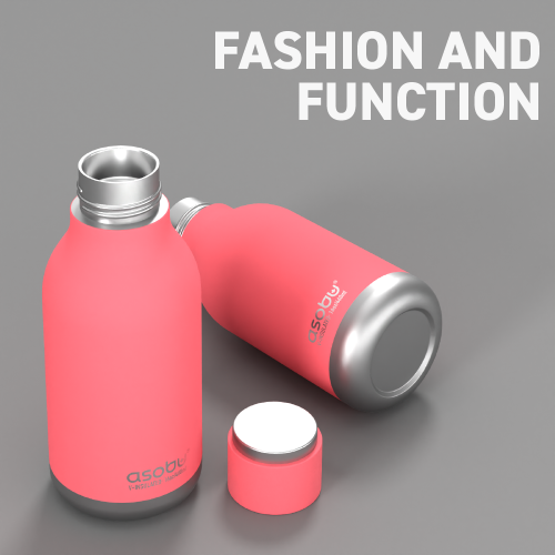 Asobu Urban – bouteille en acier inoxydable isolée et à double paroi, 16 oz par Asobu
