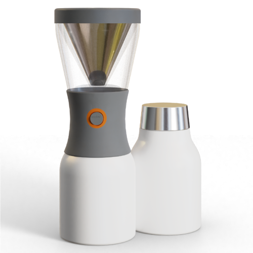 Cafetière portative à infusion froide Coldbrew d'Asobu avec carafe de voyage sans BPA 18/8 L en acier inoxydable isotherme de 1 L