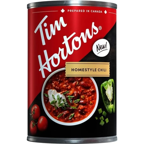 TIM HORTONS  Homestyle Beef Chili - Ready-To-Serve 425G (Pack Of 6) - Hearty Comfort Food