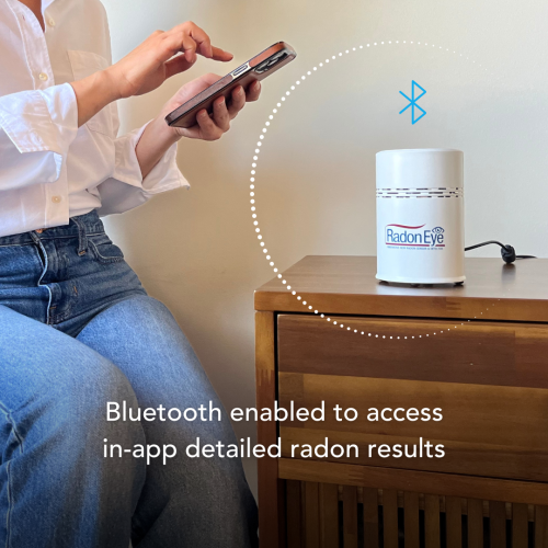 EcoSense RD200 RadonEye, détecteur de radon domestique, surveillance rapide et précise en temps réel, écran DELO, configuration facile avec