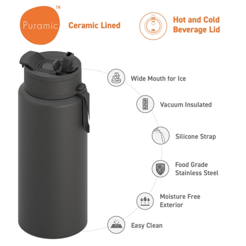 Asobu The Boulder Vacuum Insulated Tumbler- Ceramic Interior