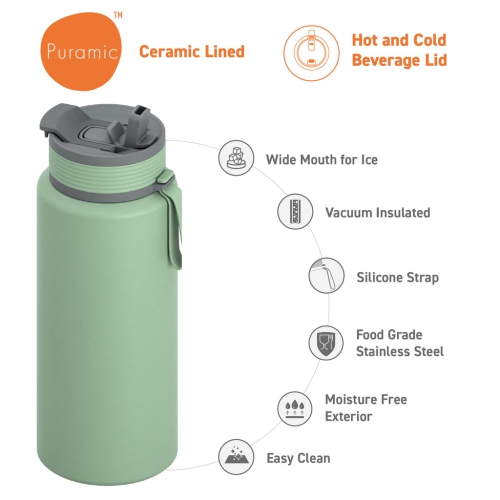 Asobu The Boulder Vacuum Insulated Tumbler- Ceramic Interior