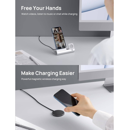 Magnetic Wireless Charger Magnetic Wireless Charging Pad for iPhone 14/14 Pro/14 Plus/14 Pro Max/iPhone 13/13 Pro/13 Pro Max/13 Mini/iPhone 12