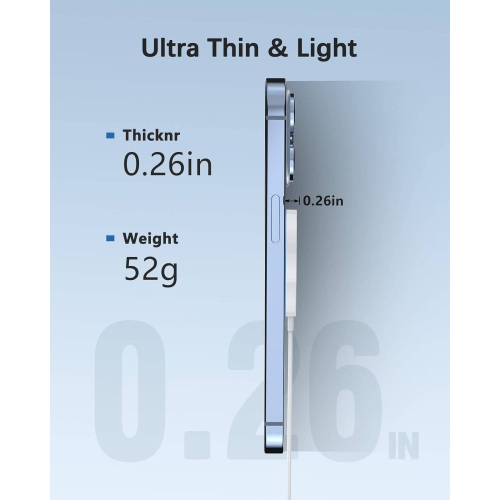 Magnetic Wireless Charger Fast Charger for iPhone 15 Pro Max/15 Pro/15/15 Plus/14/13/12 Series AirPods 3/2/Pro/Pro 2, LED Magnet Charging Pad Charger